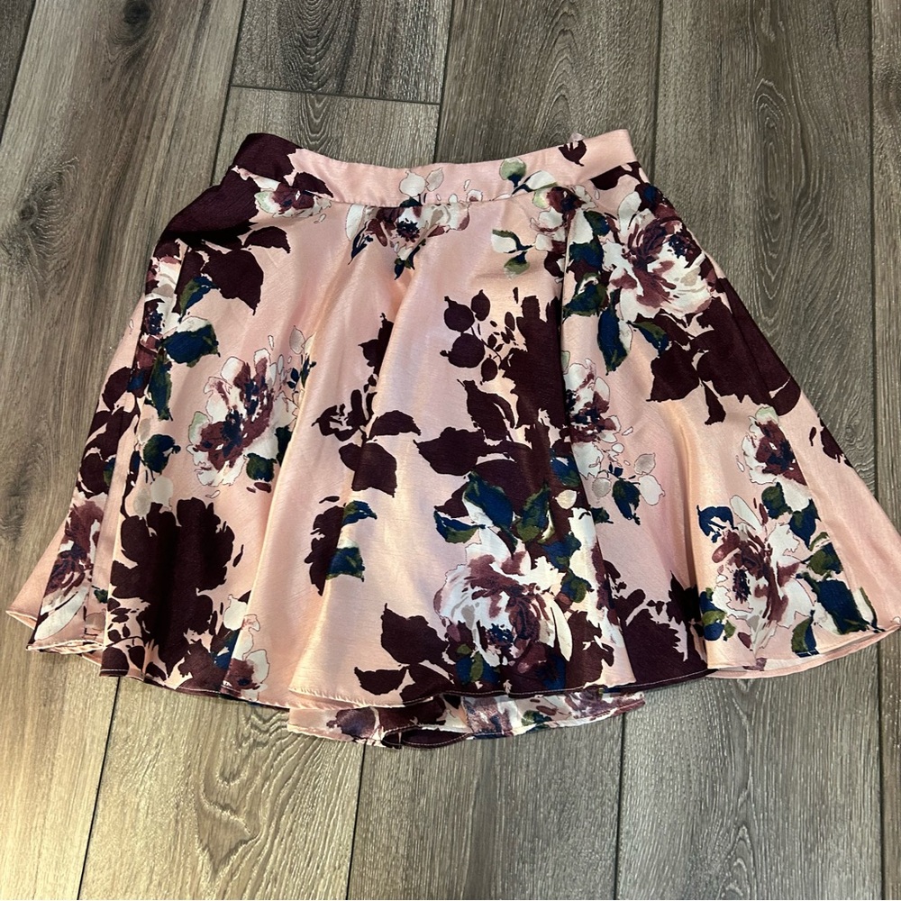 City Studio Floral Pink Skirt size 5